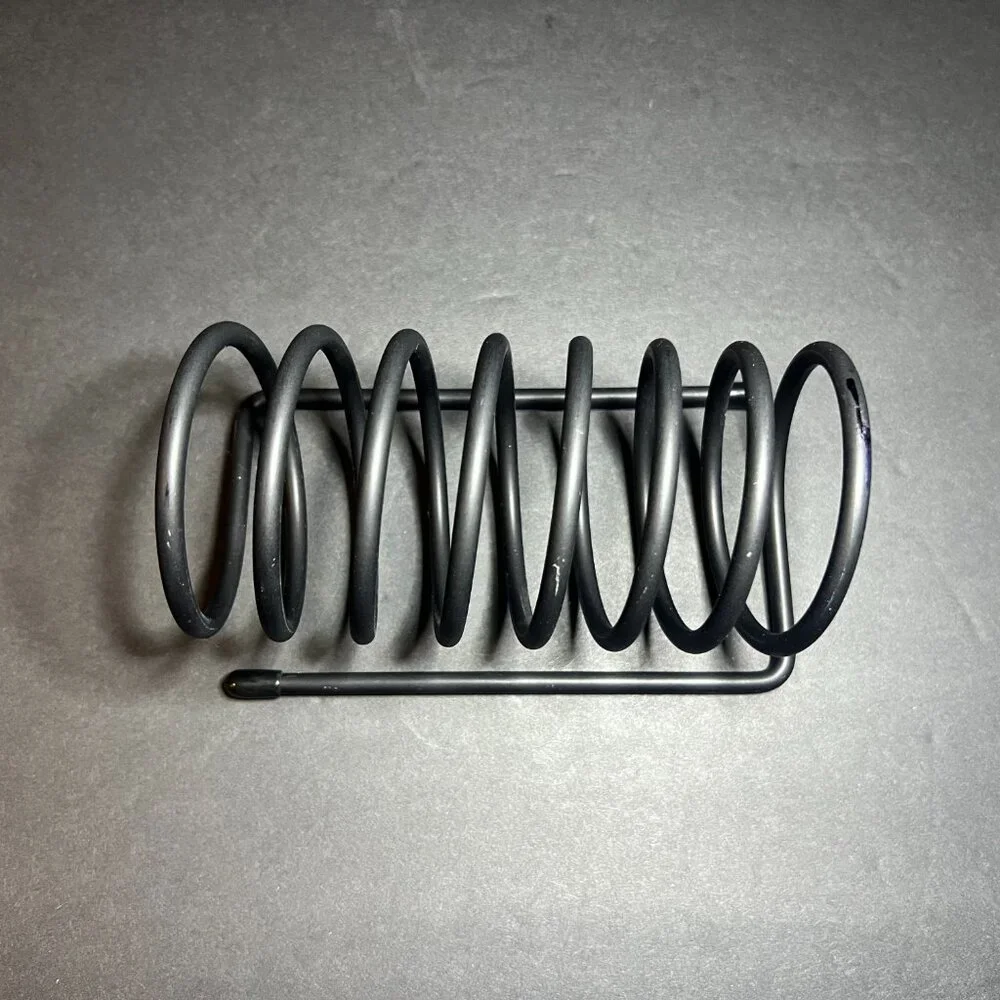 Black Metal Wire Spiral Coil Mail Letter Holder Office Desk Organizer 3 x 5.75